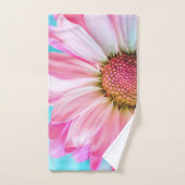 Mooie roze ventilator Sluiten Foto Bad Handdoek (Handdoek)