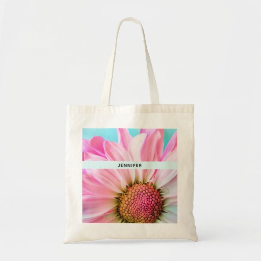 Mooie roze ventilator Sluiten Foto Tote Bag (Voorkant)
