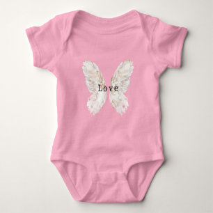 Mooie Roze Vlinder Vleugels Romper