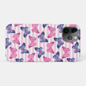 Mooie Roze Vlinders Case-Mate iPhone Case (Achterkant (horizontaal))