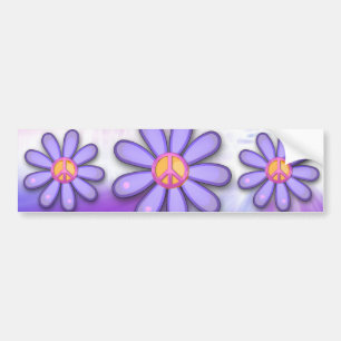 Mooie Roze Vredesteken Bumpersticker