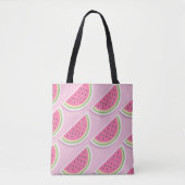 Mooie Roze Watermeloen Patroon Draagtas (Voorkant)