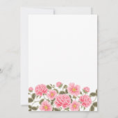 MOOIE ROZE WILDE ROZEN BRUIDSSCHMAUS BEDANKKAART (Achterkant)