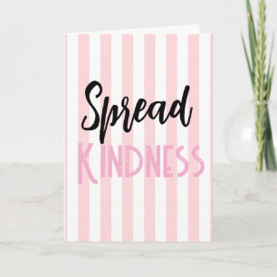 Mooie Roze & Witte Wenskaart Verspreid Vriendelijk Feestdagen Kaart