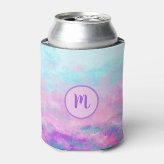 Mooie Roze Wolken Monogram Blikjeskoeler