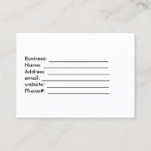 Mooie  Rozen, aangepaste monogram, Visitekaartje (Achterkant)