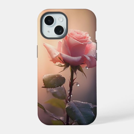 Mooie Rozen bloementuin iPhone 15 Hoesje (Achterkant)
