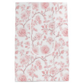 Mooie Rozen Bloemrijke Bruidsdouche Medium Cadeauzakje (Achterkant)