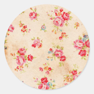 Mooie  rozen en andere bloemen ronde sticker