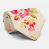 Mooie rozen en andere bloemen stropdas (Opgerold)