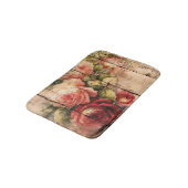 Mooie Rozen gekleurd op bijtend hout Badmat (Gekanteld)
