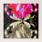 Mooie rozen kunst legpuzzel (Horizontaal)