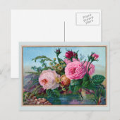 Mooie Rozen langs de watergroet Briefkaart (Voorkant / Achterkant)