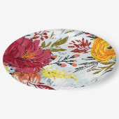 Mooie Rozen Papieren Bordje (Gekanteld)