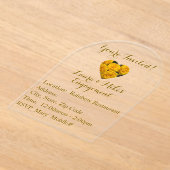 Mooie Rozen, Verloving uitnodiging Acryl Uitnodigingen (Laagn)