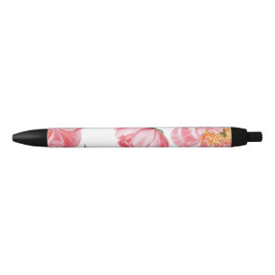 Mooie Rozen Zwarte Inkt Pen