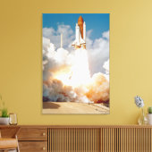 Mooie ruimte canvas afdruk (Insitu (Woonkamer))