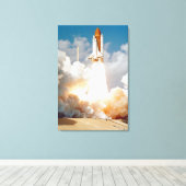 Mooie ruimte canvas afdruk (Insitu (Houten vloer))