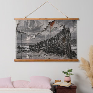 Mooie Ruïne Hangend Wandkleed