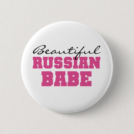 Mooie Russische baby Ronde Button 5,7 Cm (Voorkant)