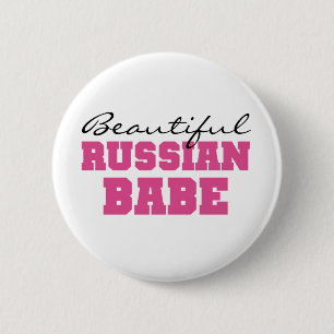 Mooie Russische baby Ronde Button 5,7 Cm