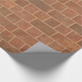 Mooie Rustic Brick-wandtextuur Cadeaupapier (Hoek)
