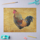 Mooie Rustic Rooster Tissuepapier (Craft)