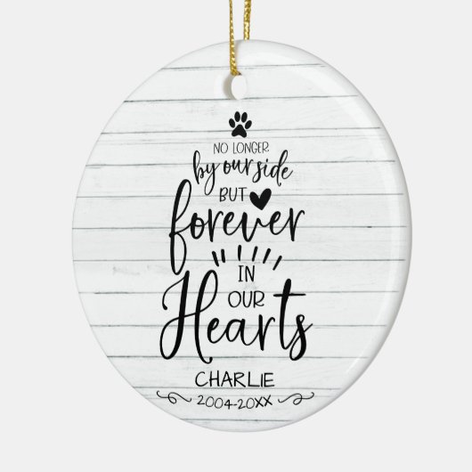 Mooie Rustieke Boerderijhuis Kat Of Hond Huisdier Keramisch Ornament (Links)