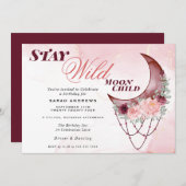 Mooie rustieke halve maan Mandala Kaart (Voorkant / Achterkant)