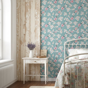 Mooie rustieke  kersenbloesems behang