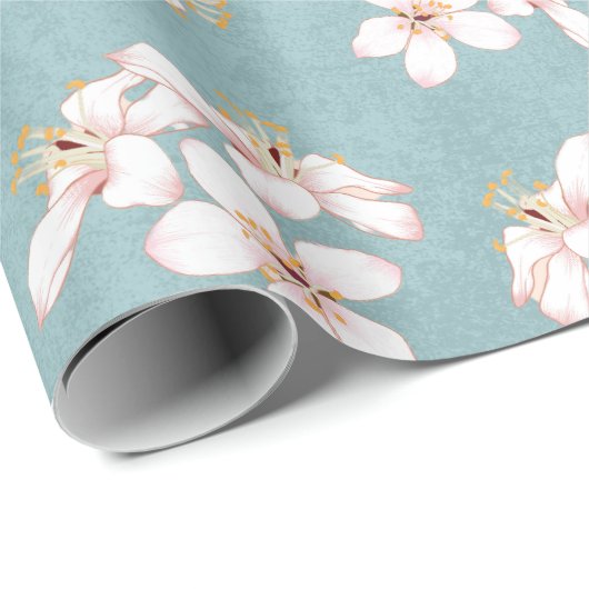 Mooie rustieke kersenbloesems cadeaupapier (Rol Hoek)