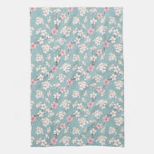 Mooie rustieke kersenbloesems theedoek (Verticaal)