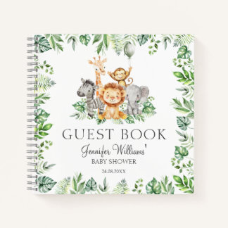 Mooie Safari Baby Shower Gastengboek Cadeau Notiti Notitieboek