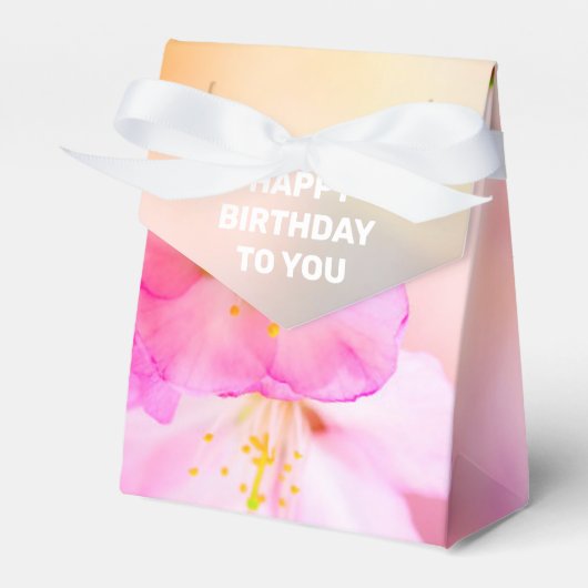 Mooie Sakura Cherry Blossom Bedankdoosjes (Voorkant Zijde)
