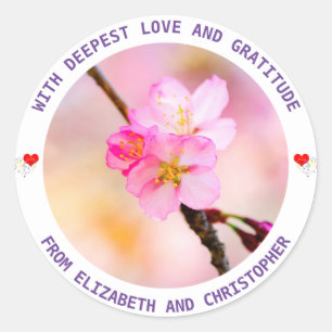 Mooie Sakura Cherry Blossom Ronde Sticker