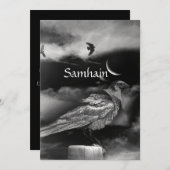 Mooie Samhain Blessing Moon Raven Crows (Voorkant / Achterkant)