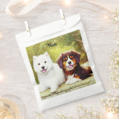 Mooie Samoyed en Engelse Shepherd Pups Bedankzakje (Geknipt)