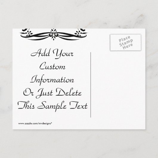 Mooie Save The Date Gouden & Zwarte Briefkaarten (Achterkant)