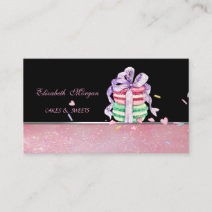 Mooie Schattige Elegante Macarons, Bakkerij Visitekaartje