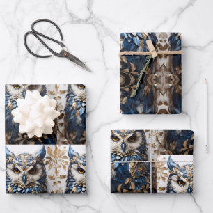 Mooie Schattigee minimalistische uil Inpakpapier Vel