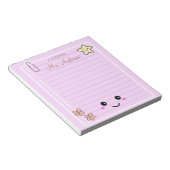 Mooie Schattigee Roze Leraar Waardering Notitieblok (Schuin)