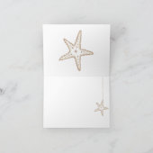 Mooie Schelp Bruiloft Dankbrief Bedankkaart (Binnen)