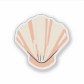 Mooie schelp sticker (Voorkant)