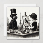 Mooie Schnauzer Note Kaart Notitiekaartje (Voorkant / Achterkant)