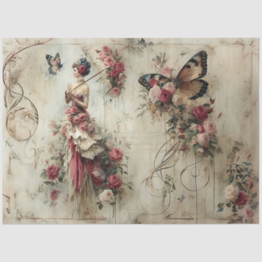 Mooie schoonheid Collectie Rozen Tissuepapier (Voorkant)