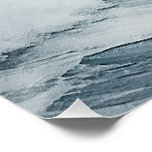 Mooie Schuimende golven Perfect Poster (Hoek)