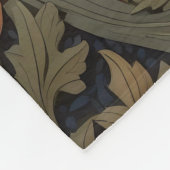 Mooie schuur uil William Morris geïnspireerd Fleece Deken (Hoek)