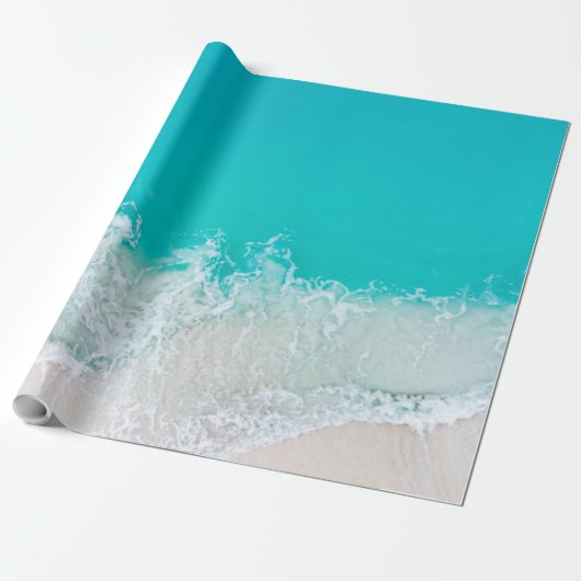 Mooie Seascape Cadeaupapier (Uitgerold)