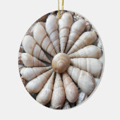 Mooie Seashell Circular Ornament (Links)