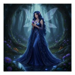 Mooie september Sapphire Fairy Perfect Poster